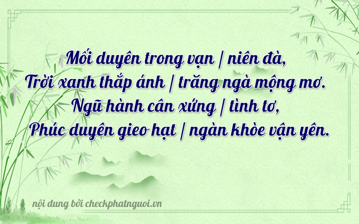 Bài thơ ý nghĩa cho <b>biển số 99B-02353</b> tại website checkphatnguoi.vn