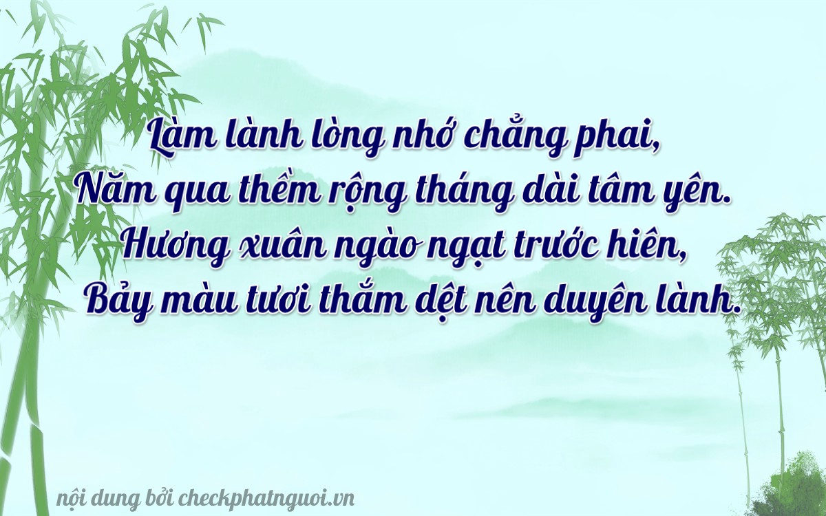 Bài thơ ý nghĩa cho <b>biển số 99B-05175</b> tại website checkphatnguoi.vn
