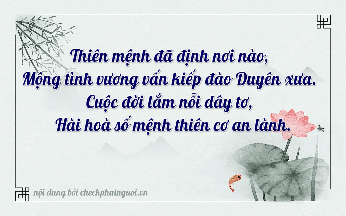 Bài thơ ý nghĩa cho <b>biển số 99B-06832</b> tại website checkphatnguoi.vn