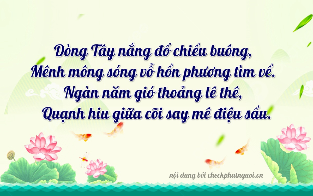 Bài thơ ý nghĩa cho <b>biển số 99B1-42210</b> tại website checkphatnguoi.vn
