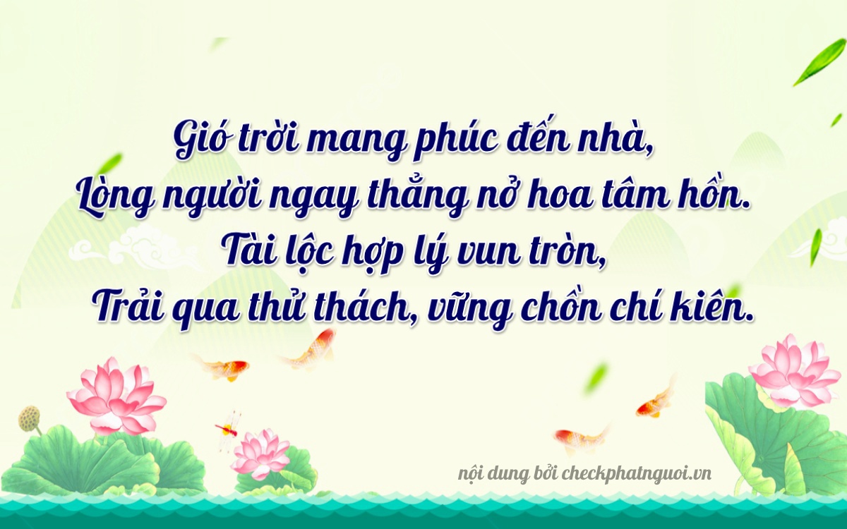 Bài thơ ý nghĩa cho <b>biển số 99C1-30027</b> tại website checkphatnguoi.vn