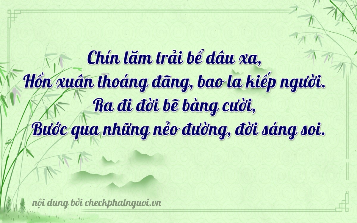 Bài thơ ý nghĩa cho <b>biển số 99C-13088</b> tại website checkphatnguoi.vn