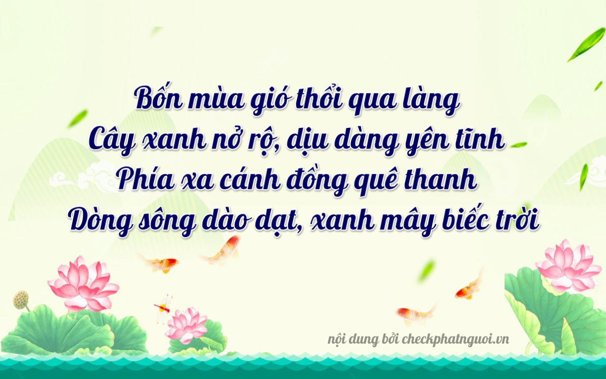 Bài thơ ý nghĩa cho <b>biển số 99C1-33644</b> tại website checkphatnguoi.vn