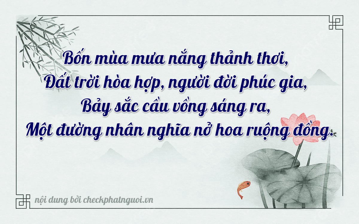 Bài thơ ý nghĩa cho <b>biển số 99C1-47419</b> tại website checkphatnguoi.vn