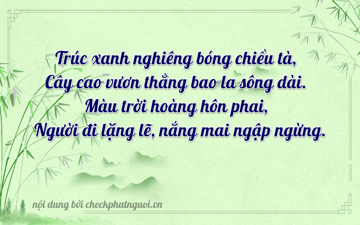 Bài thơ ý nghĩa cho <b>biển số 99C-19595</b> tại website checkphatnguoi.vn