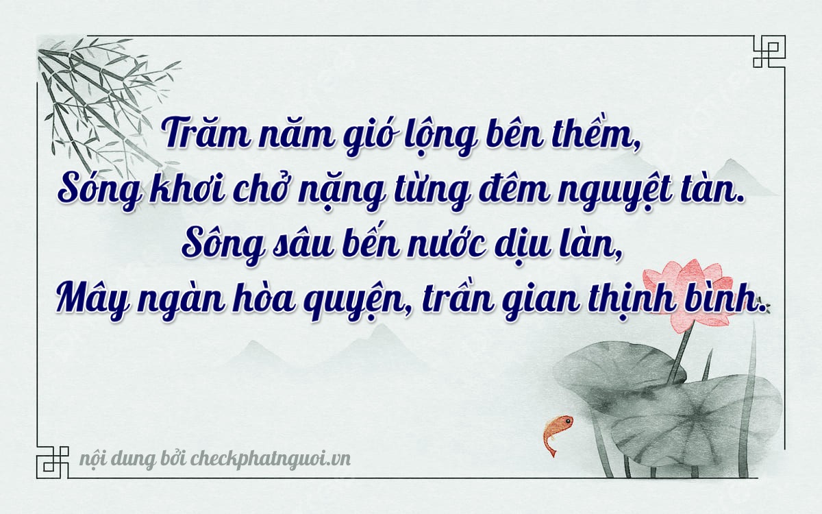 Bài thơ ý nghĩa cho <b>biển số 99C-24134</b> tại website checkphatnguoi.vn