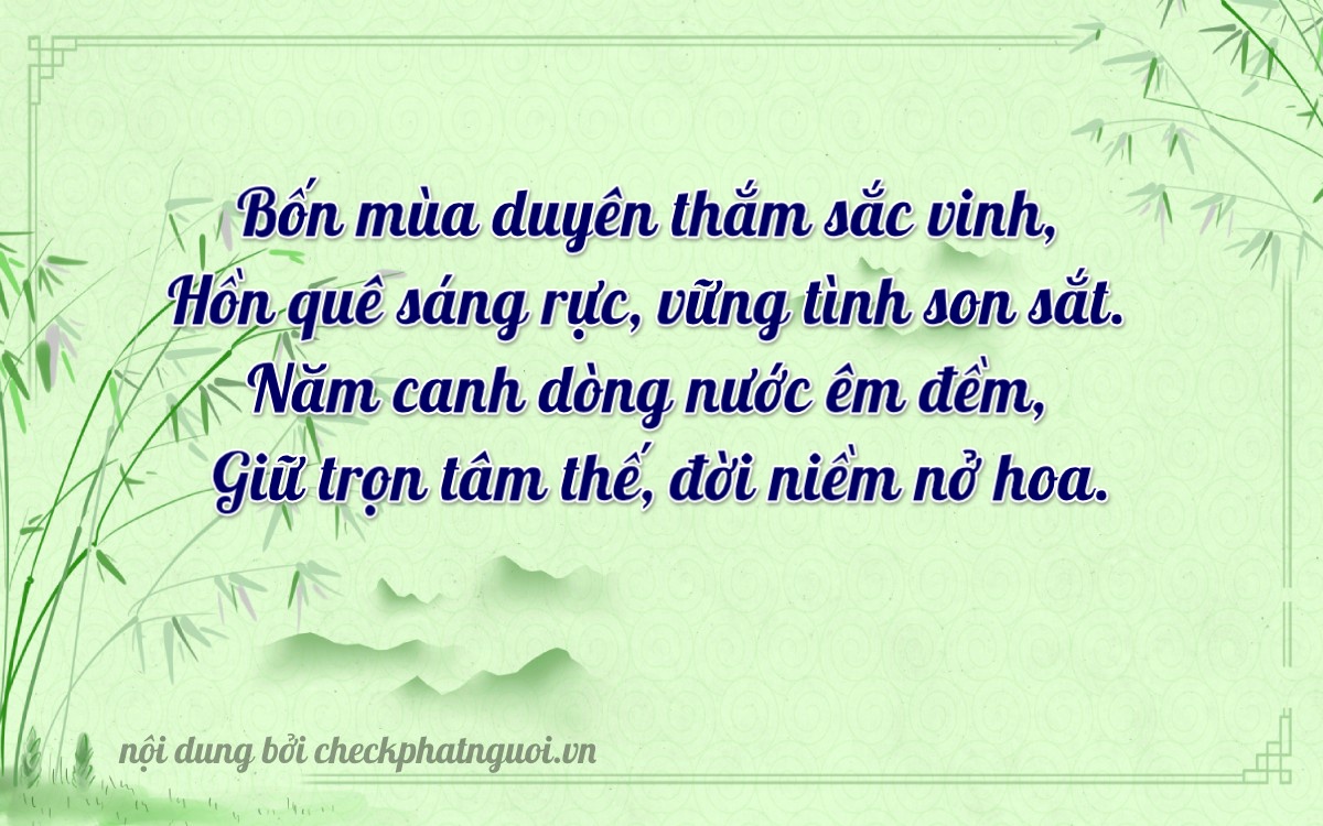 Bài thơ ý nghĩa cho <b>biển số 99D1-46793</b> tại website checkphatnguoi.vn