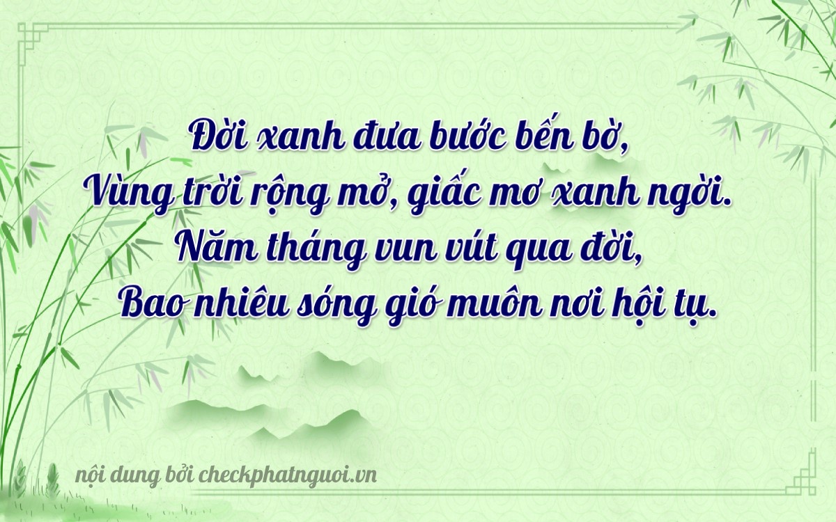 Bài thơ ý nghĩa cho <b>biển số 99D1-55782</b> tại website checkphatnguoi.vn