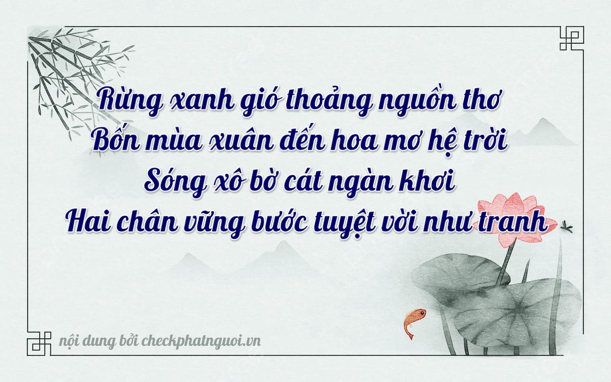 Bài thơ ý nghĩa cho <b>biển số 99E-00442</b> tại website checkphatnguoi.vn