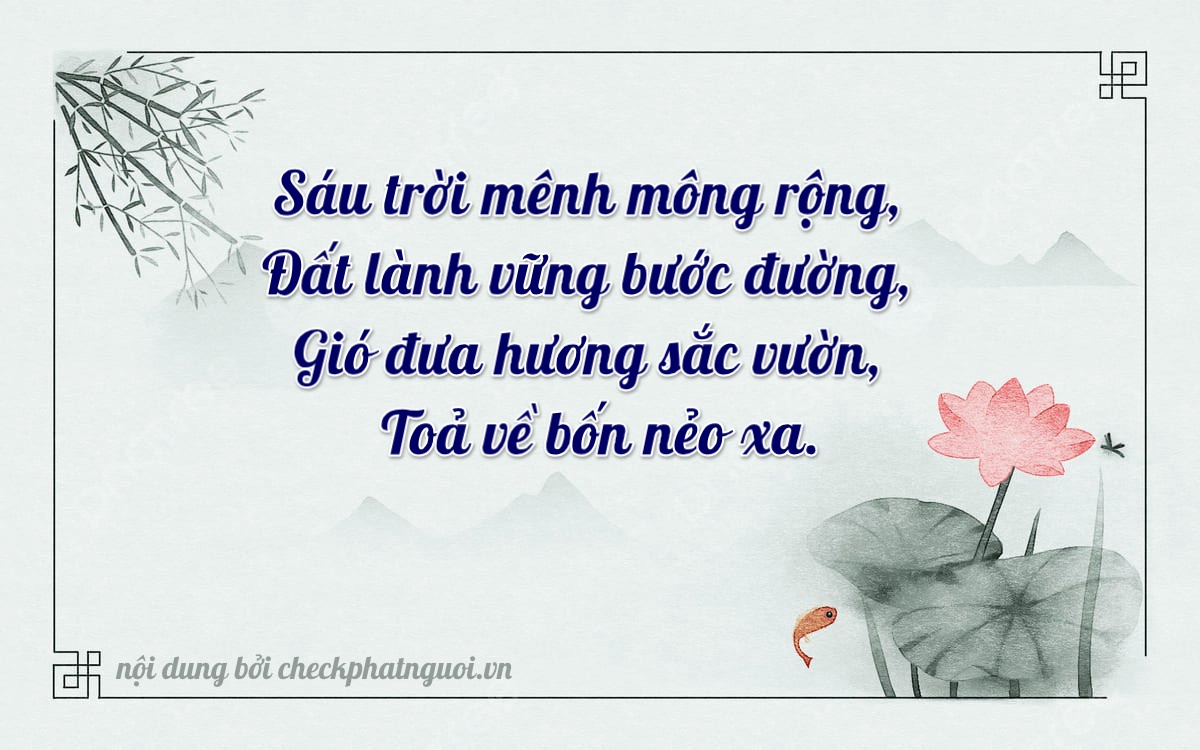 Bài thơ ý nghĩa cho <b>biển số 99E1-65702</b> tại website checkphatnguoi.vn