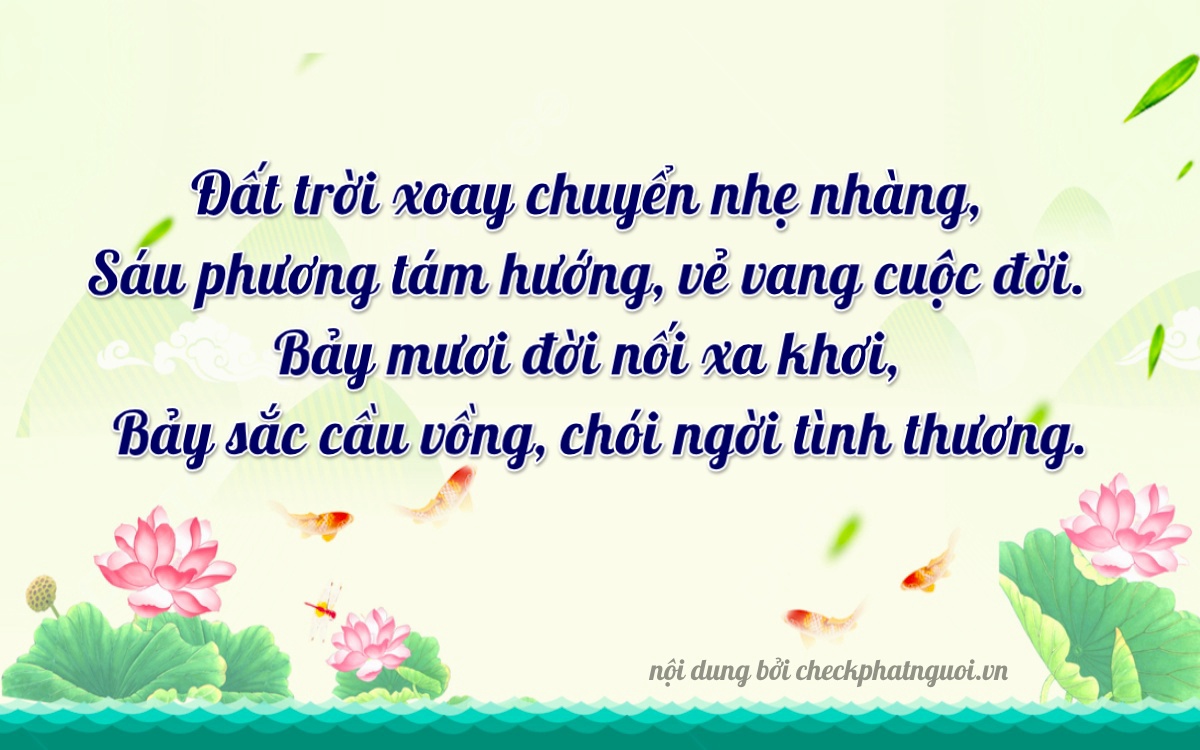 Bài thơ ý nghĩa cho <b>biển số 99E1-67797</b> tại website checkphatnguoi.vn