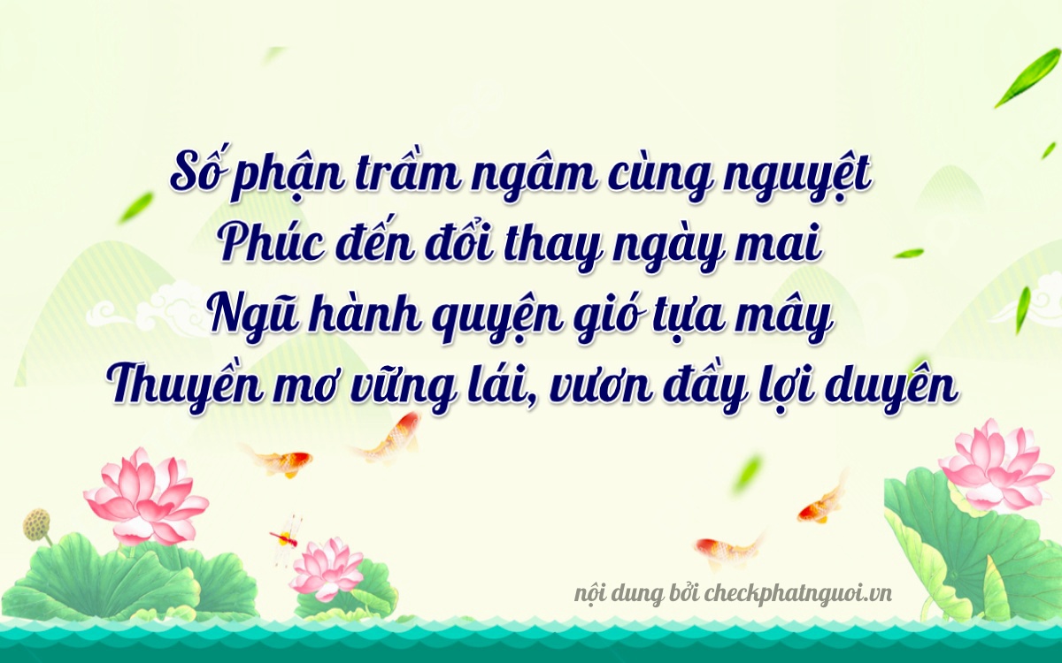 Bài thơ ý nghĩa cho <b>biển số 99E-53636</b> tại website checkphatnguoi.vn