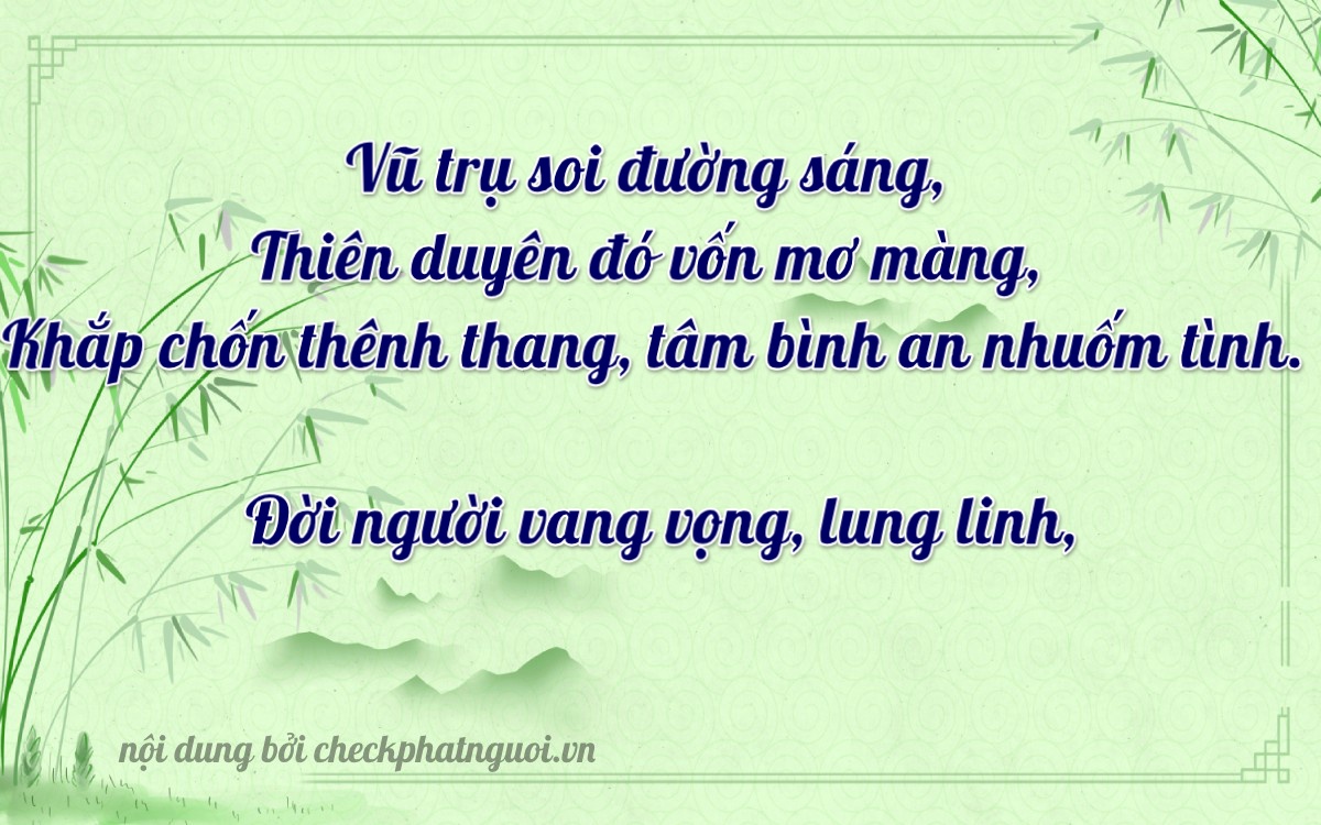 Bài thơ ý nghĩa cho <b>biển số 99F1-24284</b> tại website checkphatnguoi.vn