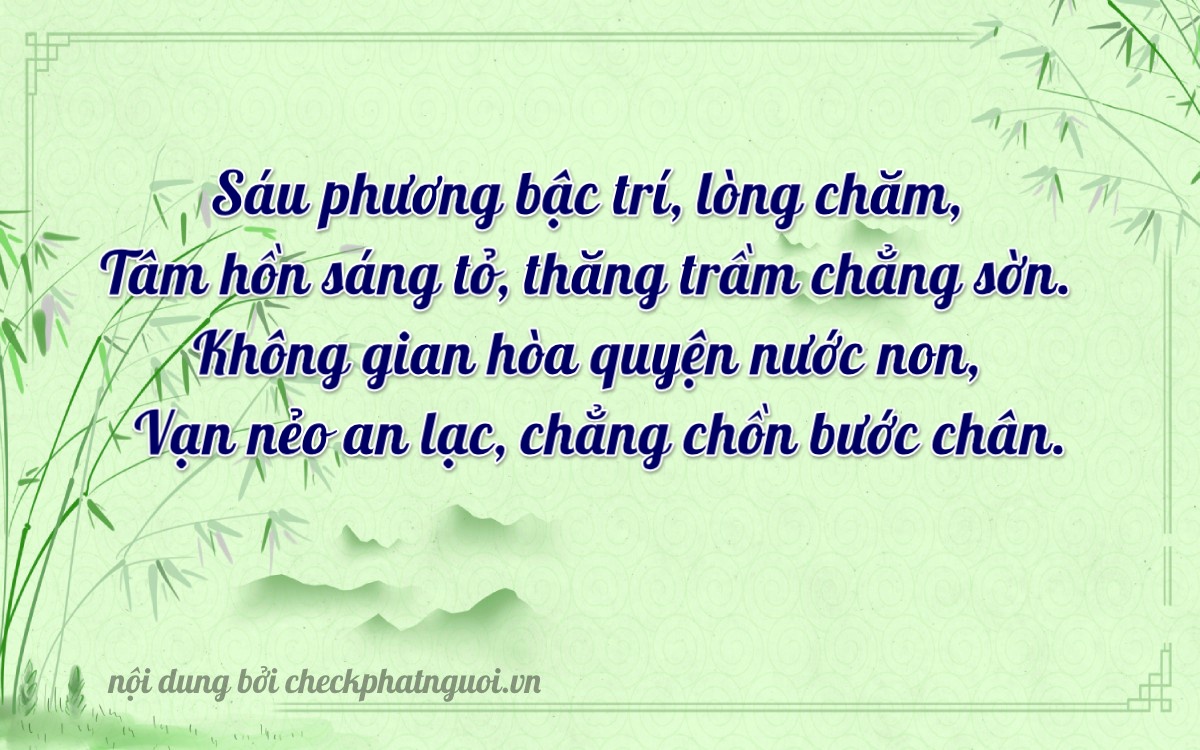 Bài thơ ý nghĩa cho <b>biển số 99F1-60300</b> tại website checkphatnguoi.vn