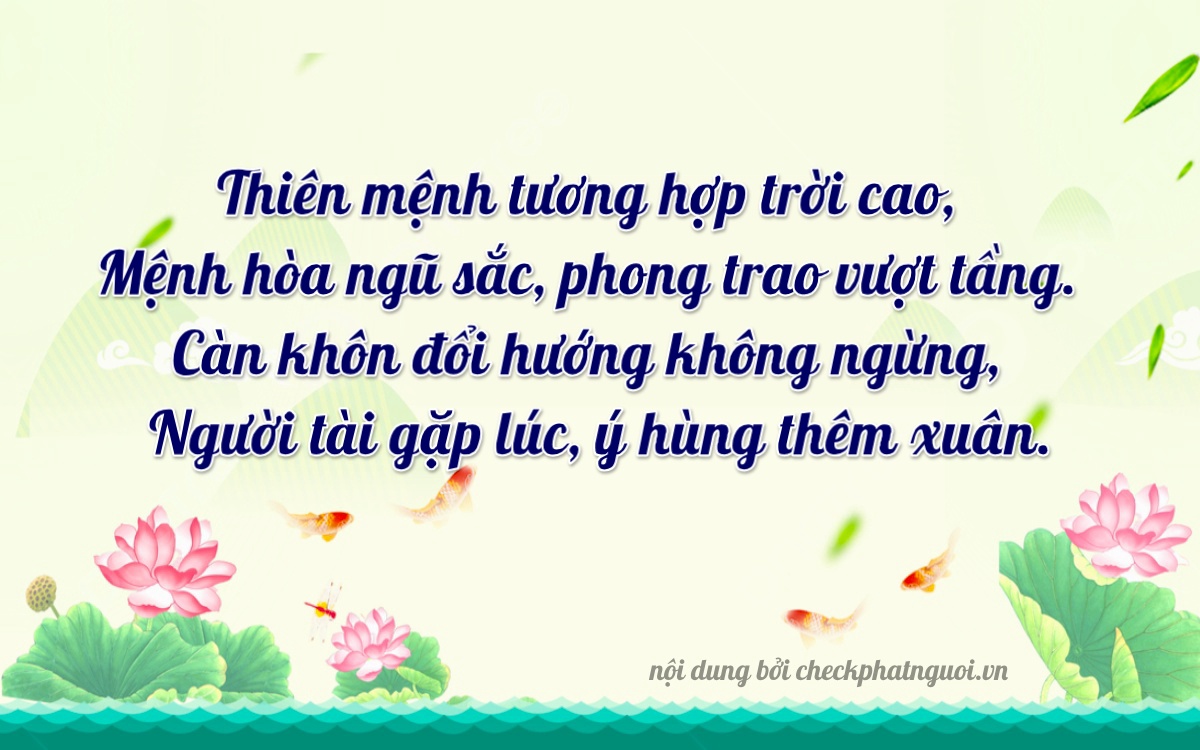 Bài thơ ý nghĩa cho <b>biển số 99H-02326</b> tại website checkphatnguoi.vn