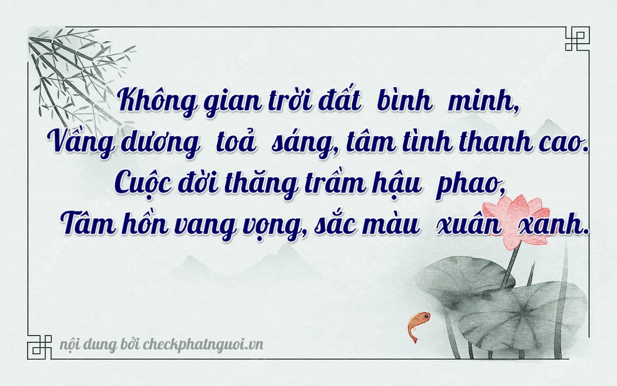 Bài thơ ý nghĩa cho <b>biển số 99H-03118</b> tại website checkphatnguoi.vn