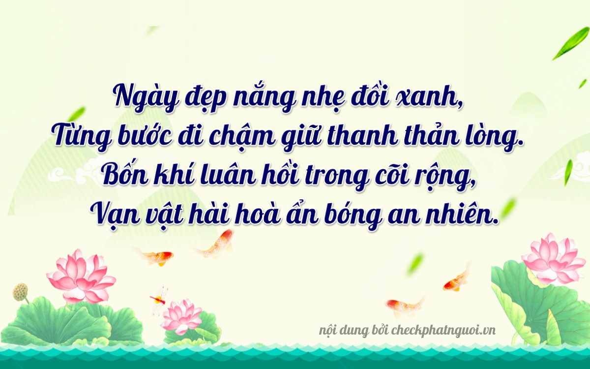 Bài thơ ý nghĩa cho <b>biển số 99L-2499</b> tại website checkphatnguoi.vn