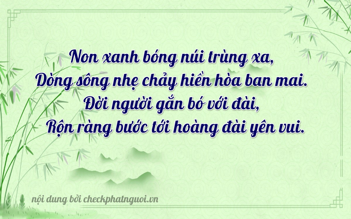 Bài thơ ý nghĩa cho <b>biển số 99Y-18029</b> tại website checkphatnguoi.vn
