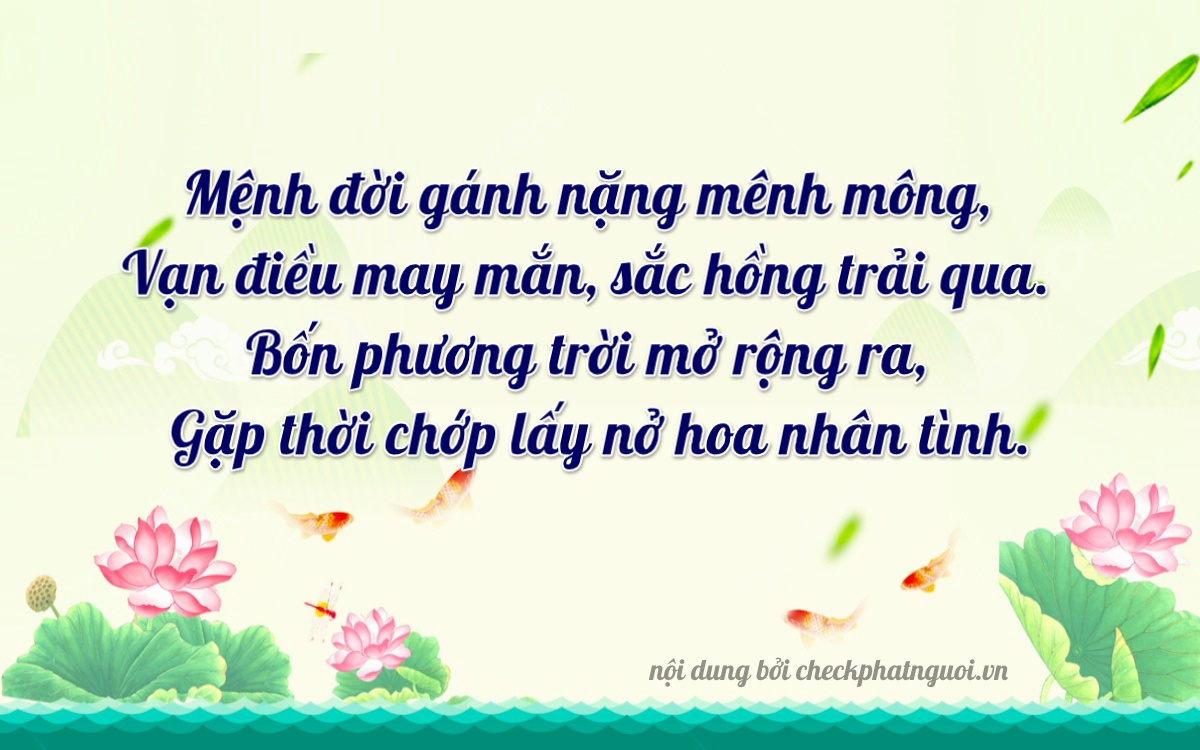 Bài thơ ý nghĩa cho <b>biển số 99Z-18676</b> tại website checkphatnguoi.vn