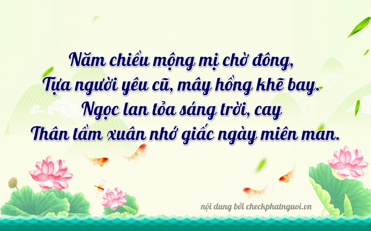 Bài thơ ý nghĩa cho <b>biển số AC-5102</b> tại website checkphatnguoi.vn