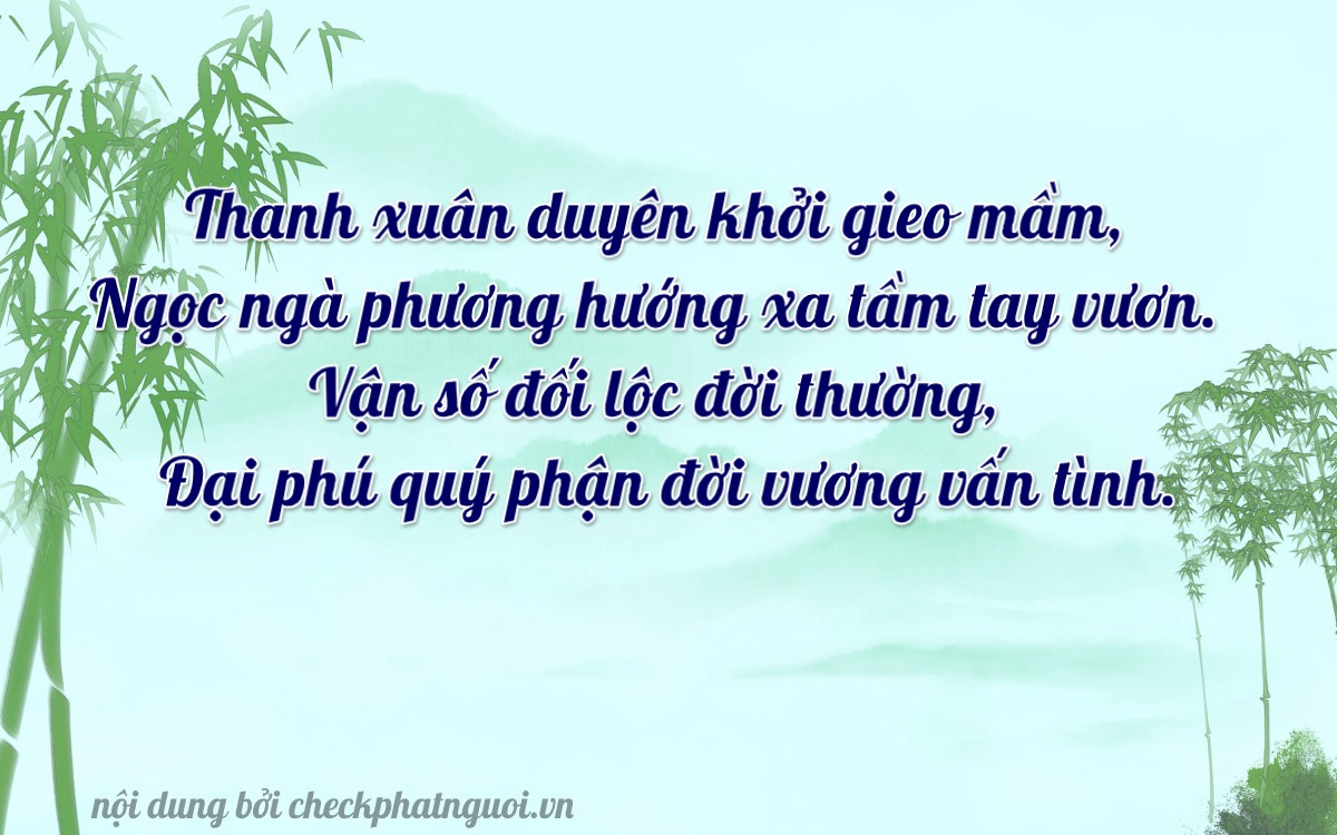 Bài thơ ý nghĩa cho <b>biển số AH-02234</b> tại website checkphatnguoi.vn