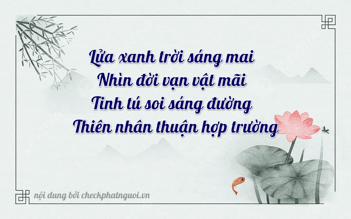 Bài thơ ý nghĩa cho <b>biển số AN-1148</b> tại website checkphatnguoi.vn