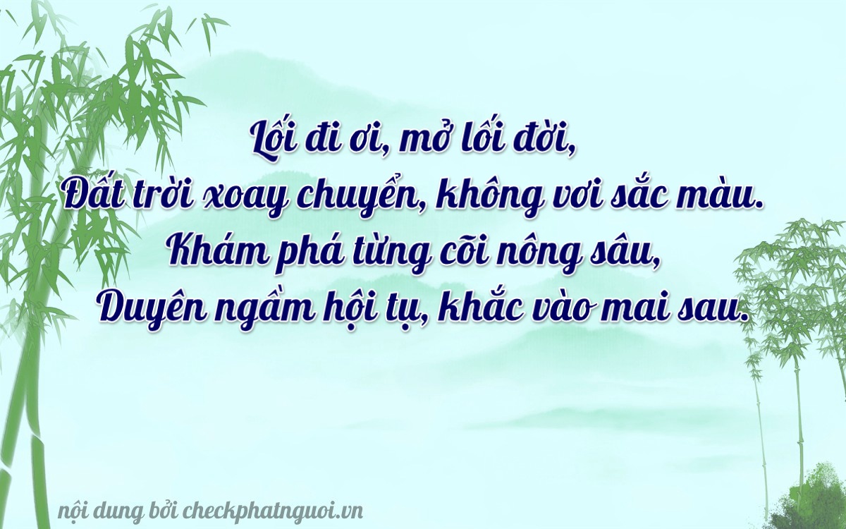 Bài thơ ý nghĩa cho <b>biển số BC-03356</b> tại website checkphatnguoi.vn