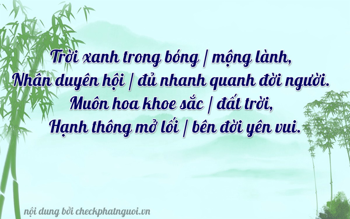 Bài thơ ý nghĩa cho <b>biển số MD-24114</b> tại website checkphatnguoi.vn