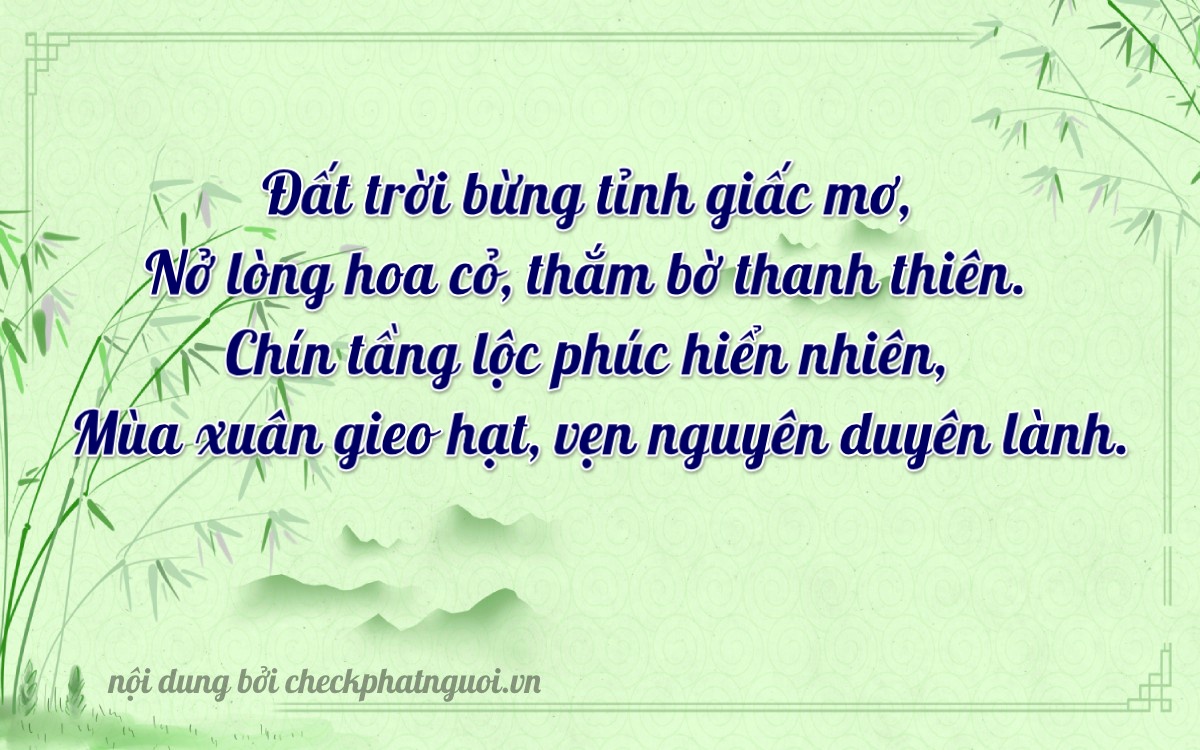 Bài thơ ý nghĩa cho <b>biển số TH-8379</b> tại website checkphatnguoi.vn